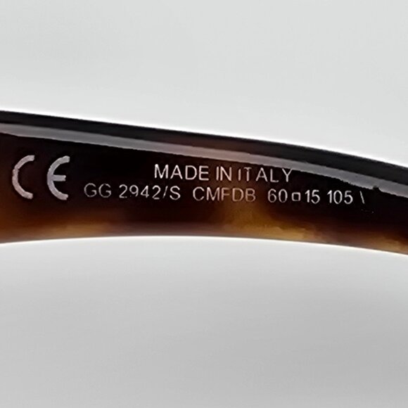 Gucci GG2942/S Tortoise Gold Frame Brown Gradient Lens Oversized Sunglasses 60mm main image 11